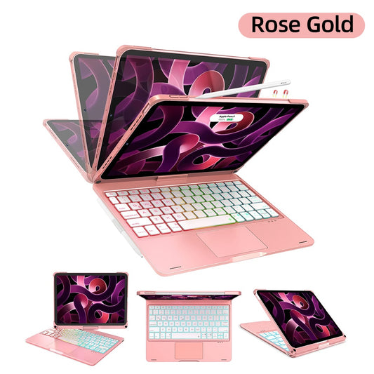 360° Rotatable Backlit Keyboard Cover for iPad Pro, Air, and Mini - UTILITY5STORE