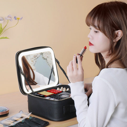 Travel Makeup Bag with Led Mirror - UTILITY5STORE