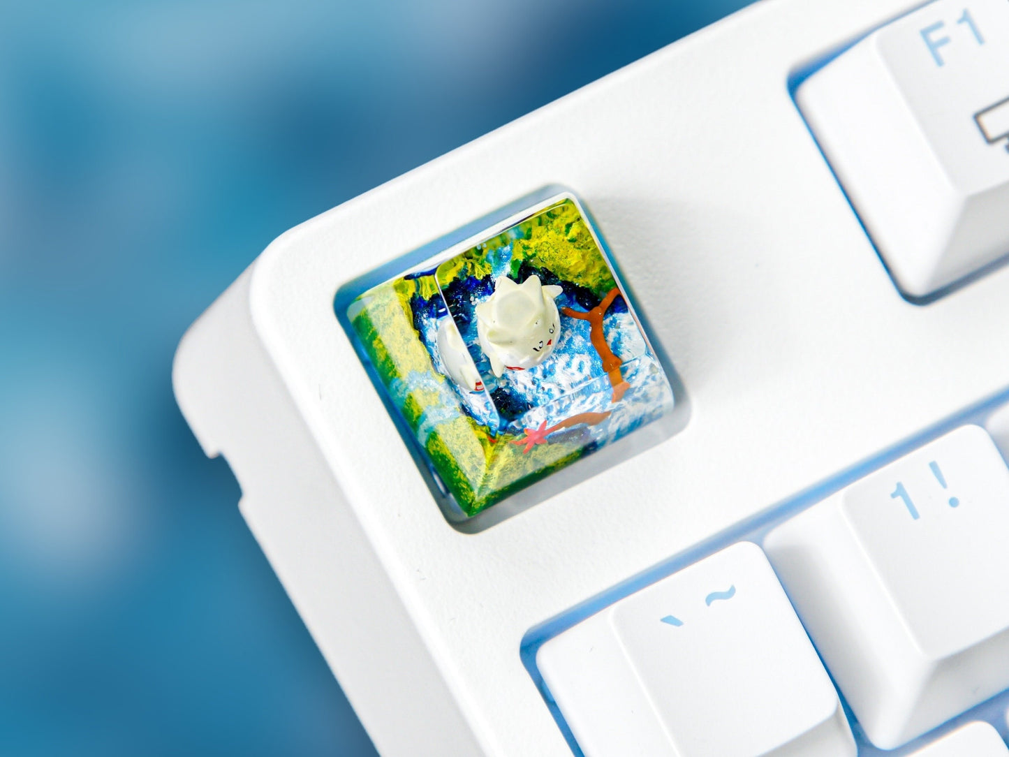 Togepi Keycap- Pokemon Keycap- Artisan Keycap- Keycap For Cherry MX Switches Mechanical Keyboard - Datkey Studio