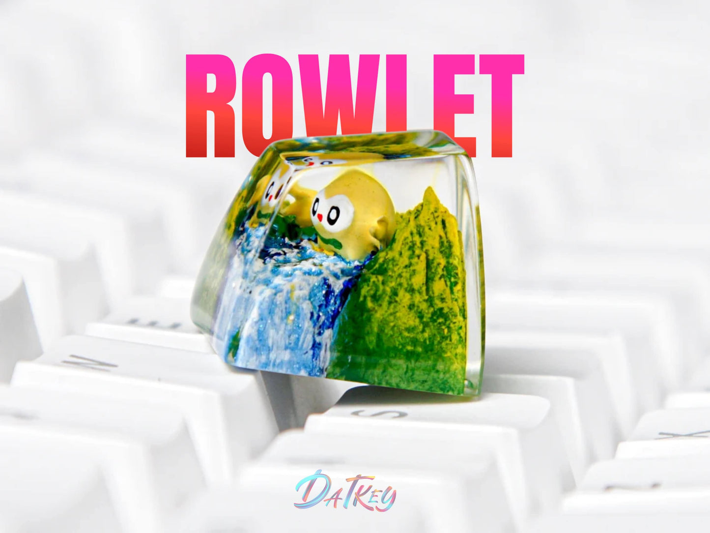 Rowlet Keycap- Pokemon Keycap- Artisan Keycap- Esc Keycap- Keycap for MX Cherry Switches Keyboard - Datkey Studio