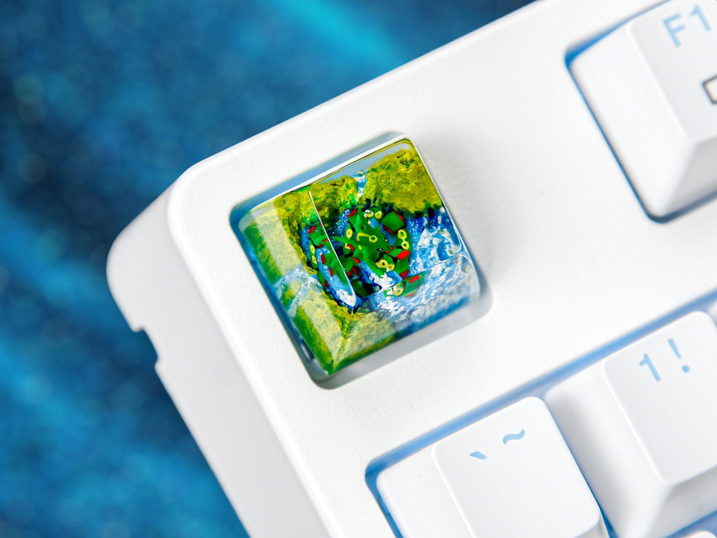 Rayquaza Keycap- Pokemon Keycap- Artisan Keycap- Keycap for MX Cherry Switches Michanical Keyboard - Datkey Studio