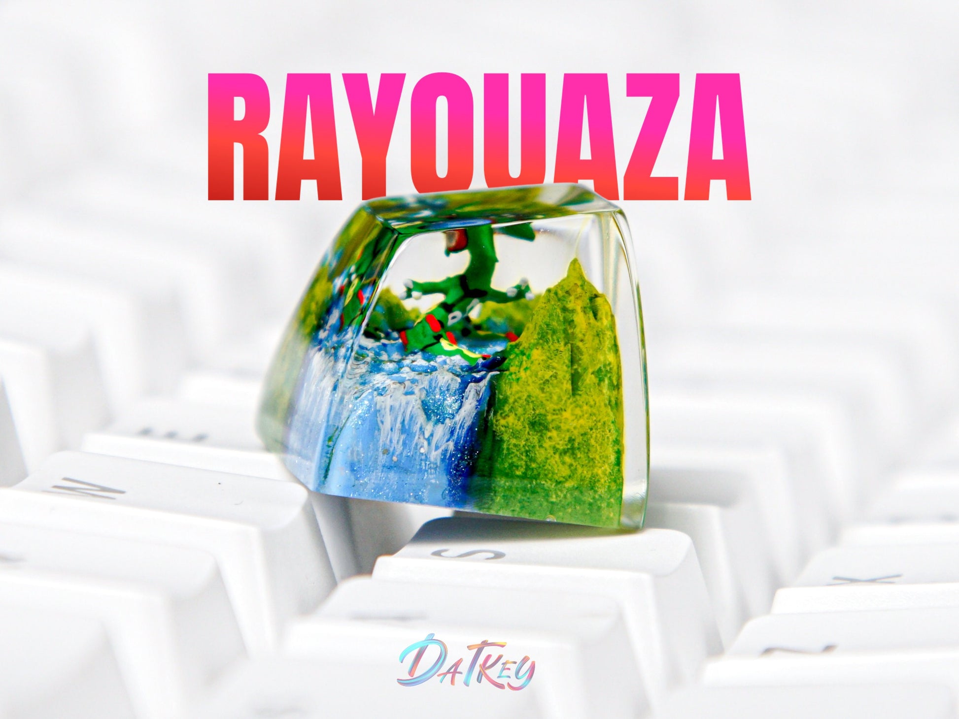 Rayquaza Keycap- Pokemon Keycap- Artisan Keycap- Keycap for MX Cherry Switches Michanical Keyboard - Datkey Studio