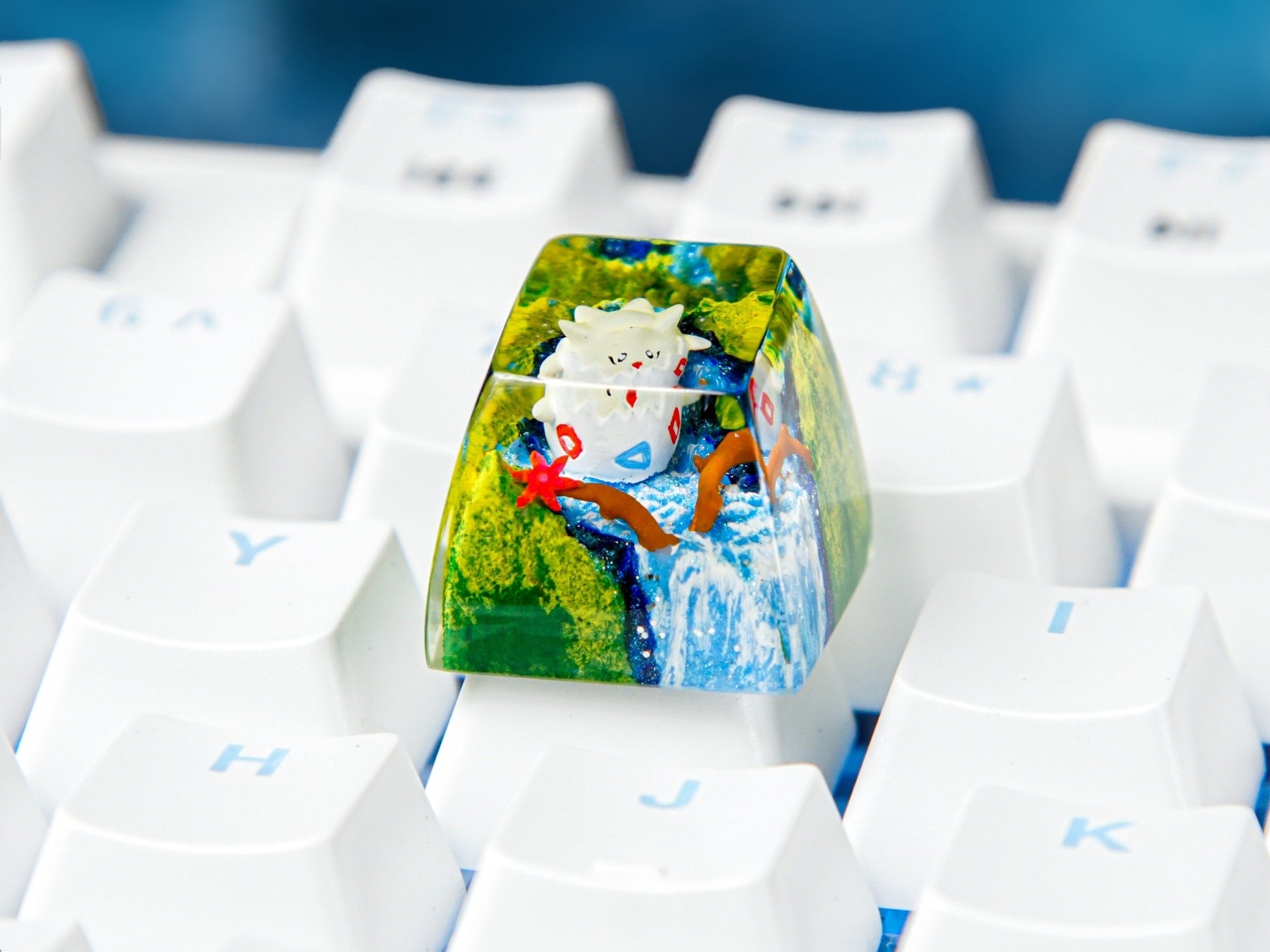 Togepi Keycap- Pokemon Keycap- Artisan Keycap- Keycap For Cherry MX Switches Mechanical Keyboard - Datkey Studio