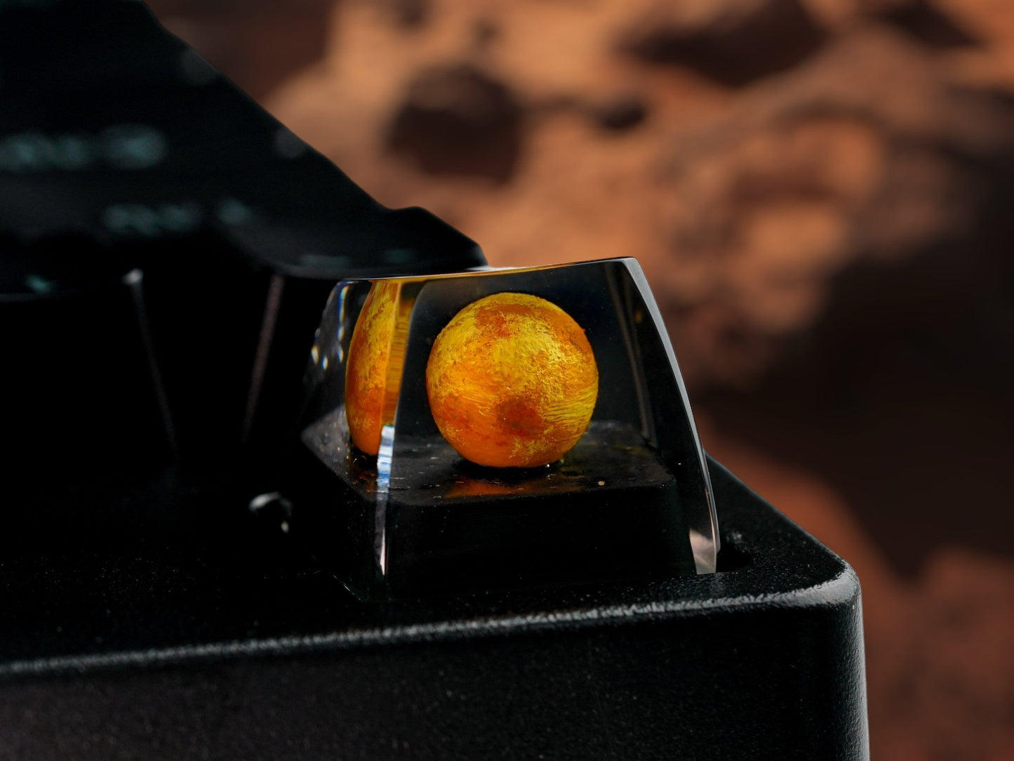Mars Keycap- Planet Keycap- Artisan Keycap- Solar System Keycap- Universe Keycap- Keycap for MX Cherry Keyboard - Datkey Studio