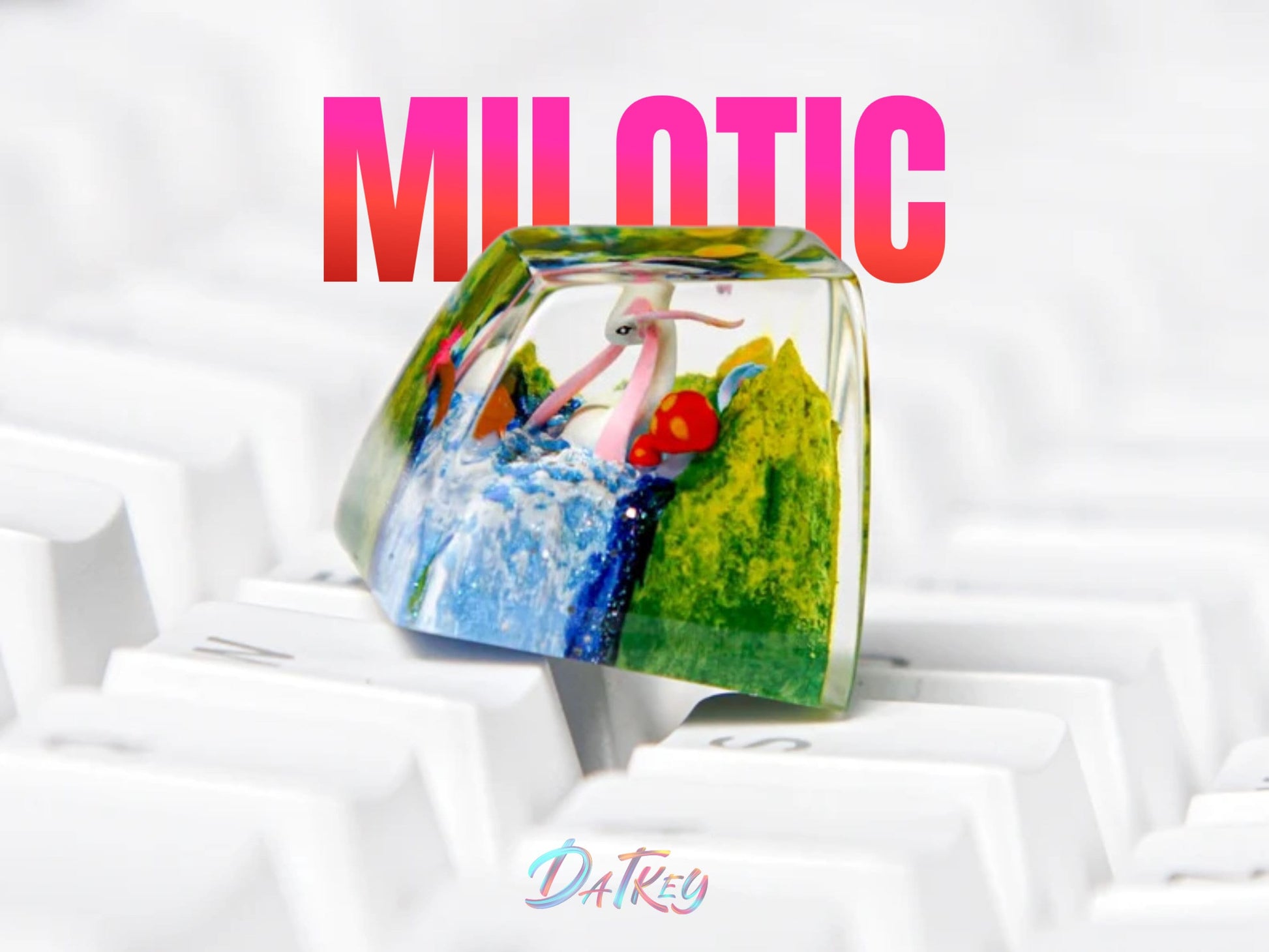 Milotic Keycap- Pokemon Keycap- Artisan Keycap- Keycap For Cherry MX Switches Mechanical Keyboard - Datkey Studio