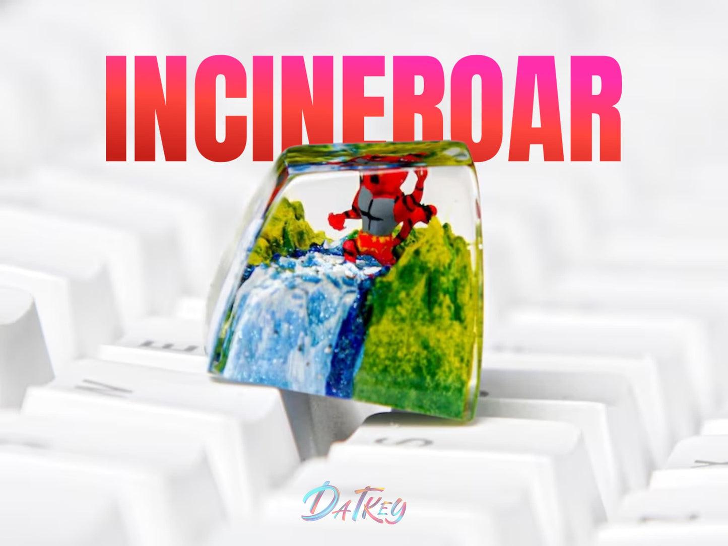 Incineroar Keycap- Pokemon Keycap- Artisan Keycap- Esc Keycap- Keycap for MX Cherry Switches Keyboard - Datkey Studio