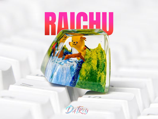 Raichu Keycap- Pokemon Keycap- Artisan Keycap- Keycap for MX Cherry Switches Keyboard - Datkey Studio