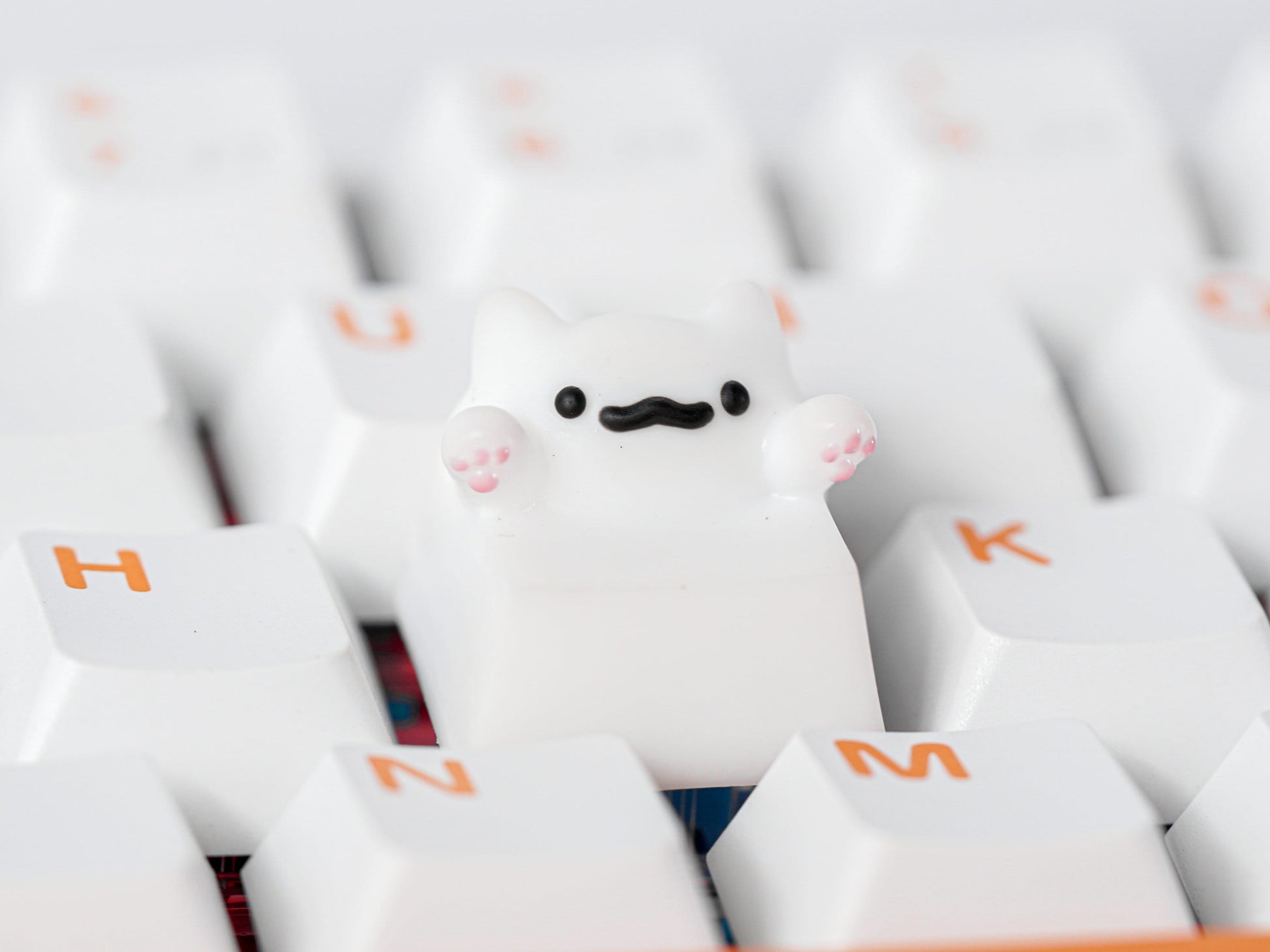 Kitty Keycap- Cute Cat Keycap- Artisan Keycap- Keycap for MX Cherry Switches Michanical Keyboard - Datkey Studio