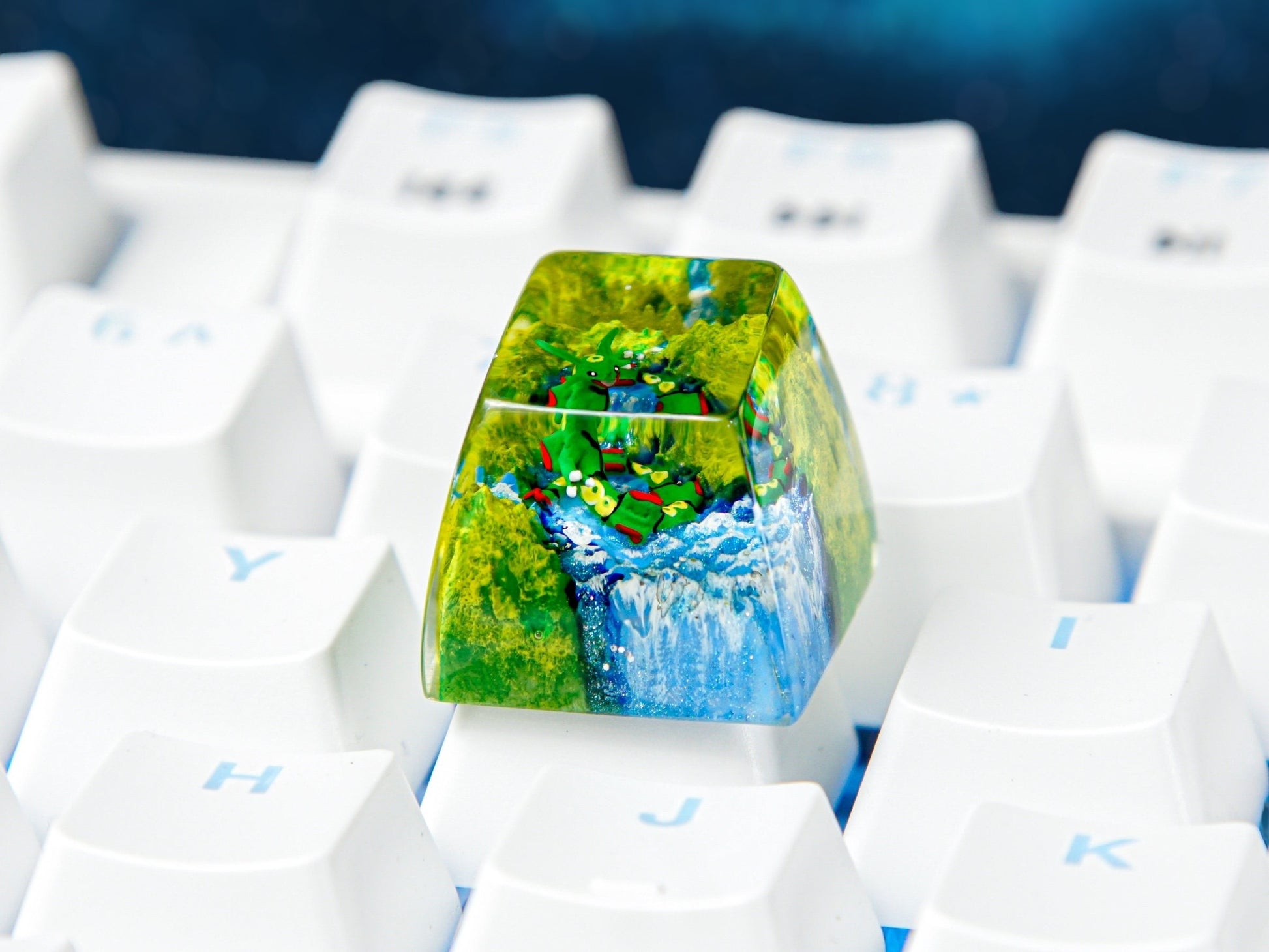 Rayquaza Keycap- Pokemon Keycap- Artisan Keycap- Keycap for MX Cherry Switches Michanical Keyboard - Datkey Studio