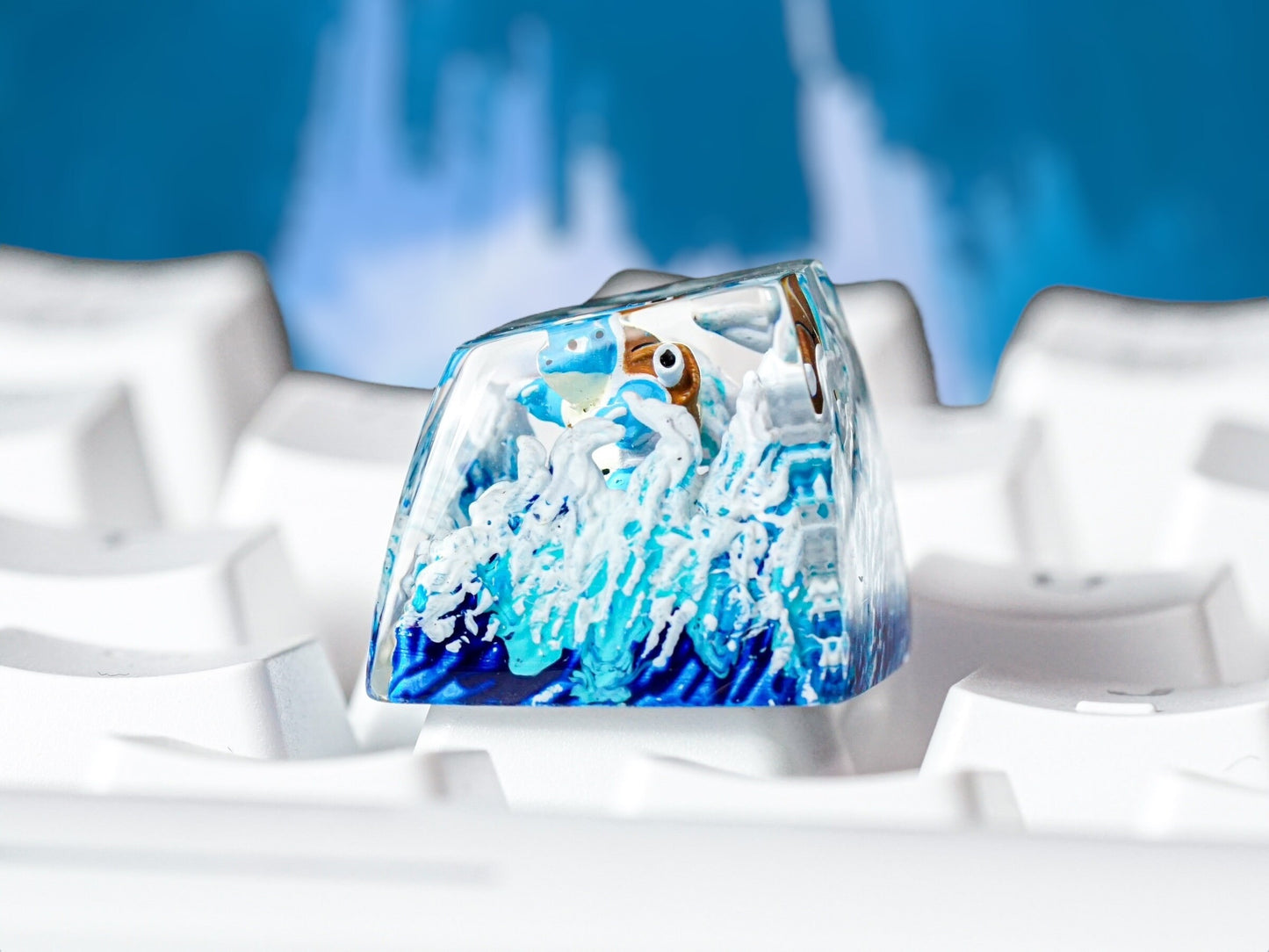 Blastoise Keycap- Pokemon Keycap- Artisan Keycap- Keycap for Cherry MX Switches Keyboard - Datkey Studio