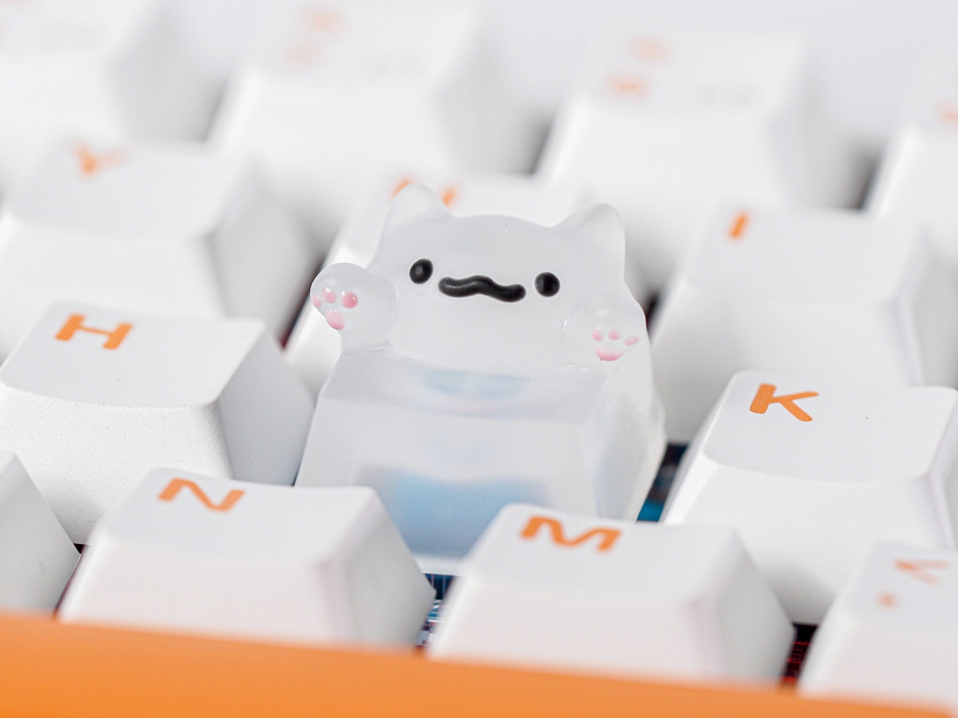 Kitty Keycap- Cute Cat Keycap- Artisan Keycap- Keycap for MX Cherry Switches Michanical Keyboard - Datkey Studio