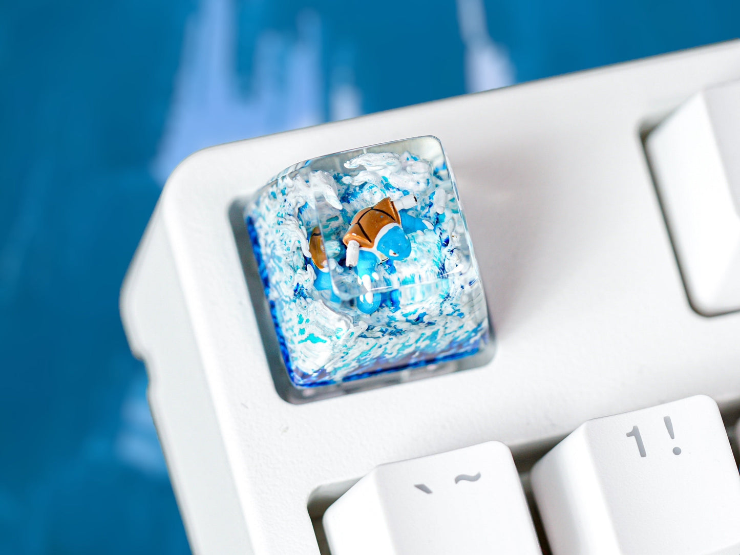 Blastoise Keycap- Pokemon Keycap- Artisan Keycap- Keycap for Cherry MX Switches Keyboard - Datkey Studio