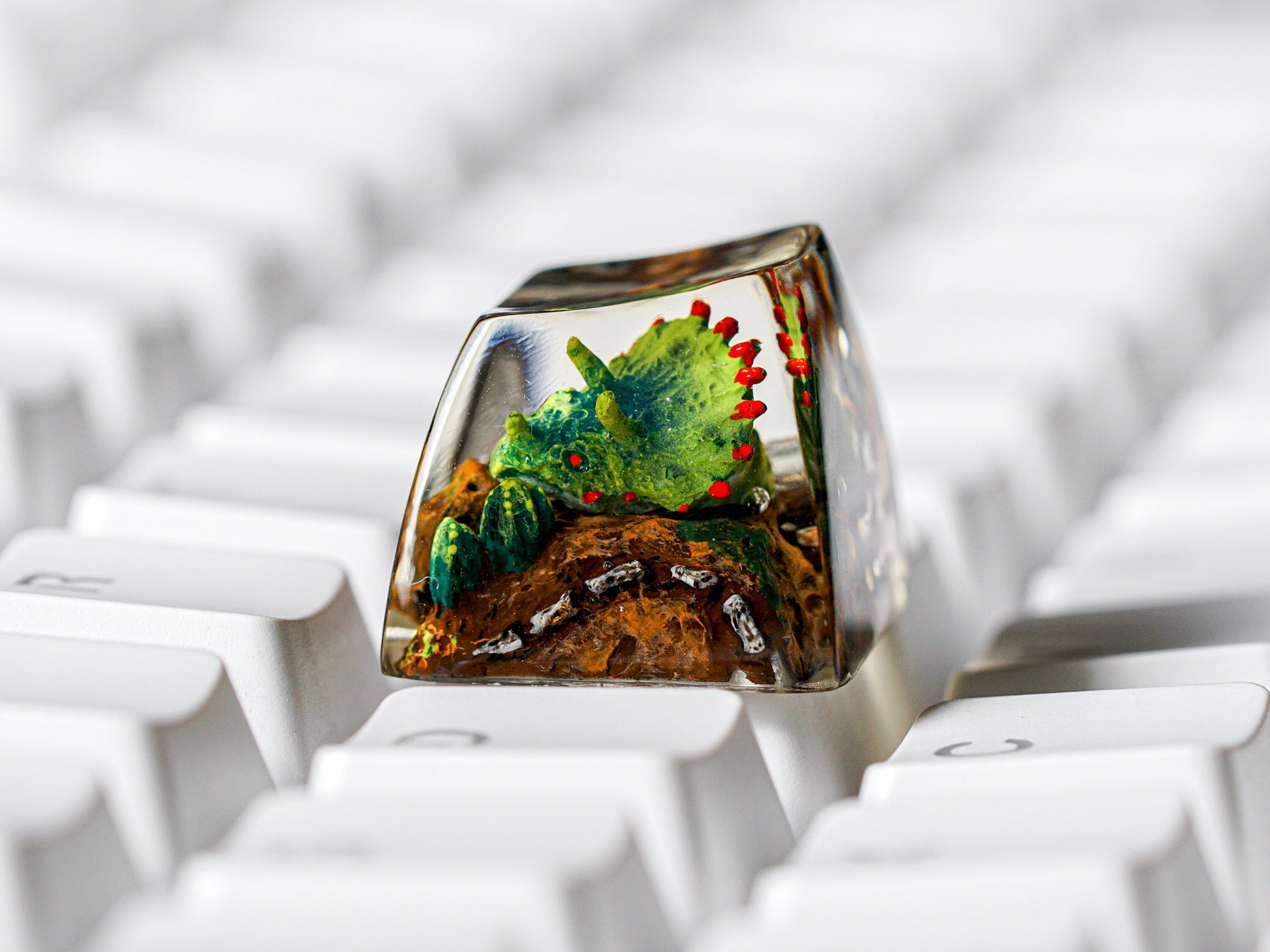 Yellow Brachiosaurus Keycap- SA Profile Keycap- Keycap for MX Cherry Switches Mechanical Keyboard - Datkey Studio