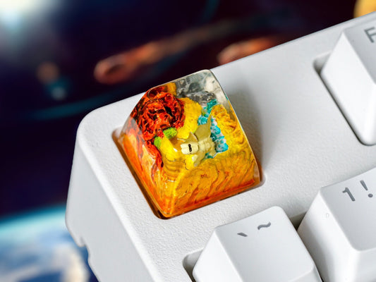 Yellow Brachiosaurus Keycap- SA Profile Keycap- Keycap for MX Cherry Switches Mechanical Keyboard - Datkey Studio