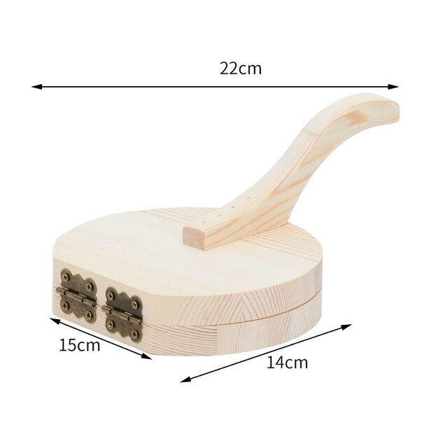 Wooden Mini Dough Pressing Tool Presser