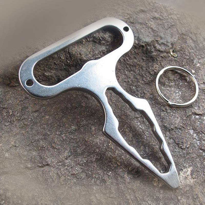 Stainless Steel MultiFunctional Camping Wrench Tool