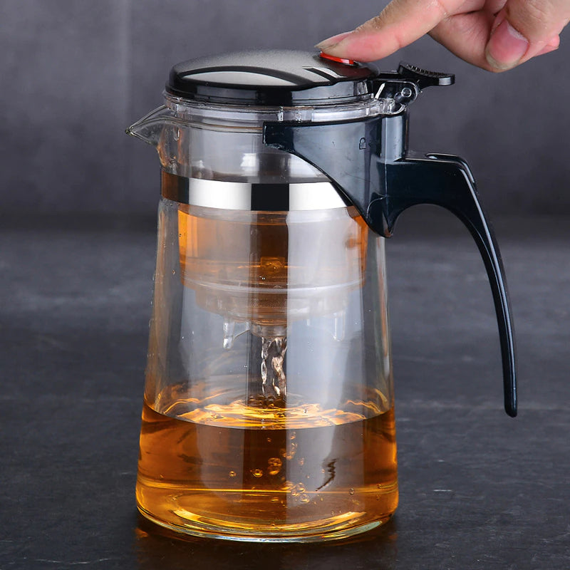 TeaTime Heat Resistant Glass Teapot - UTILITY5STORE