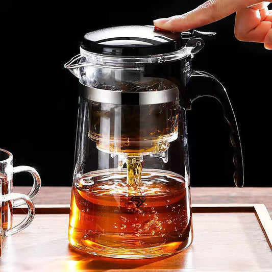 TeaTime Heat Resistant Glass Teapot - UTILITY5STORE