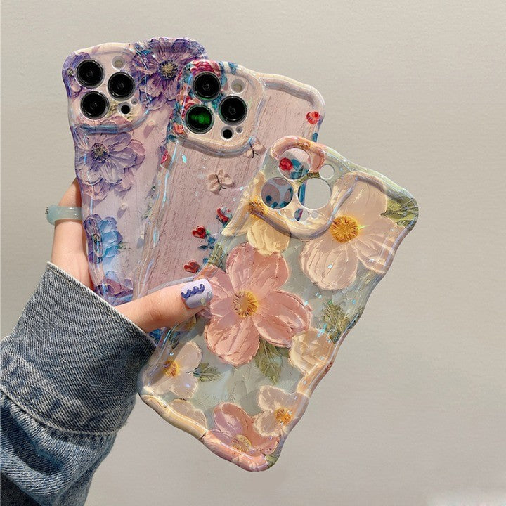 Blossom Glow Floral Pattern iPhone Case