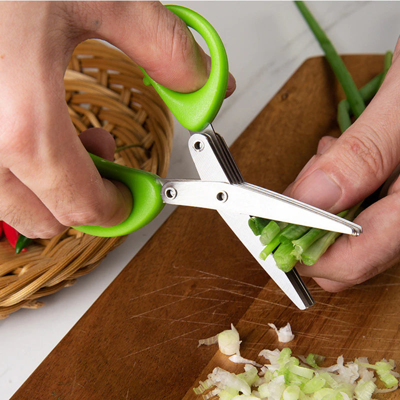 5 Layers Stainless Steel Multifunctional Kitchen Scissors