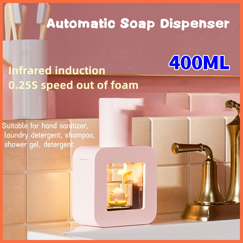 Cute Pet Transparent Automatic Soap Dispenser