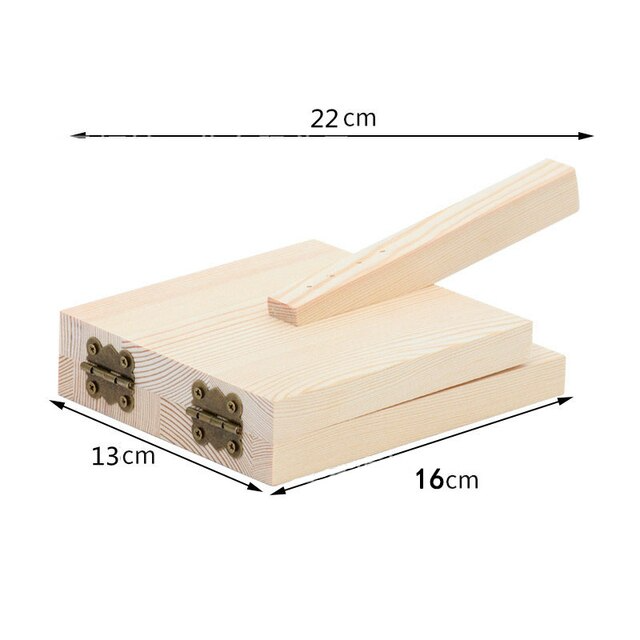 Wooden Mini Dough Pressing Tool Presser