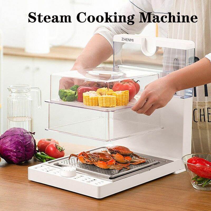 Large Capacity Multi-Layer Folding Electric Steamer Box