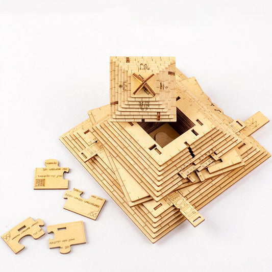 Wooden Assemble The Pyramid of Maya - UTILITY5STORE
