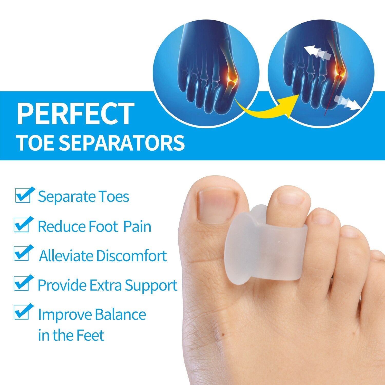 Foot Care Soft Toe Separator