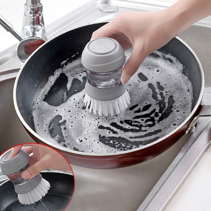 Non-stick Automatic Soap Dispensing Dish Cleaning Brush