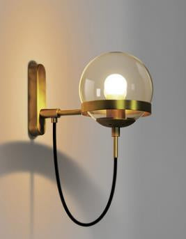 Elegant Retro Wall Glass Ball Lamp