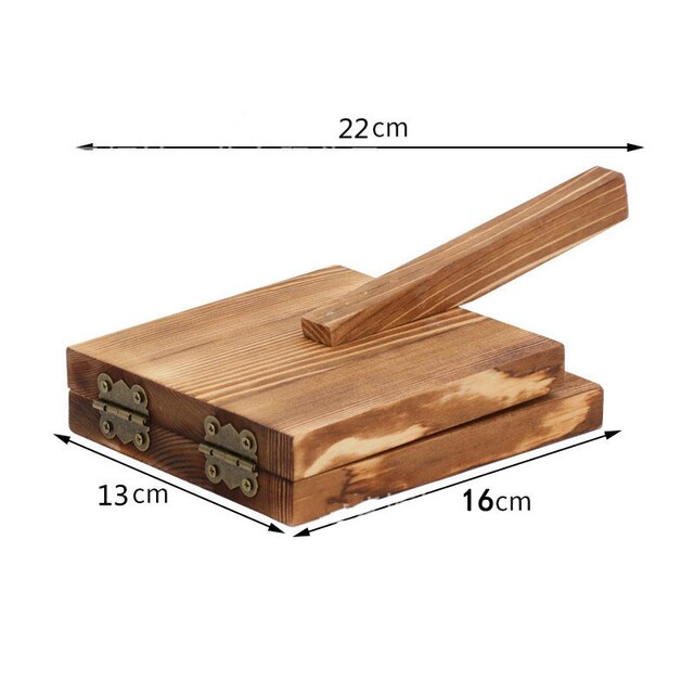 Wooden Mini Dough Pressing Tool Presser