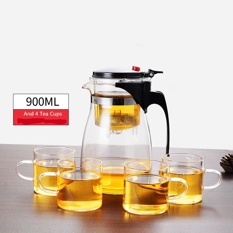 TeaTime Heat Resistant Glass Teapot - UTILITY5STORE