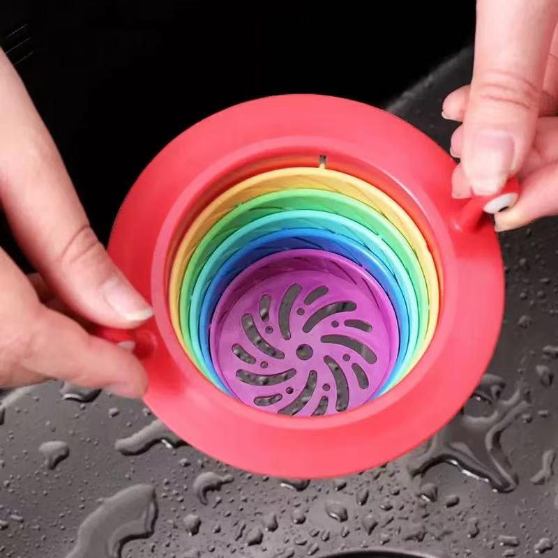 Little Monster Colorful Foldable Sink Strainer Basket