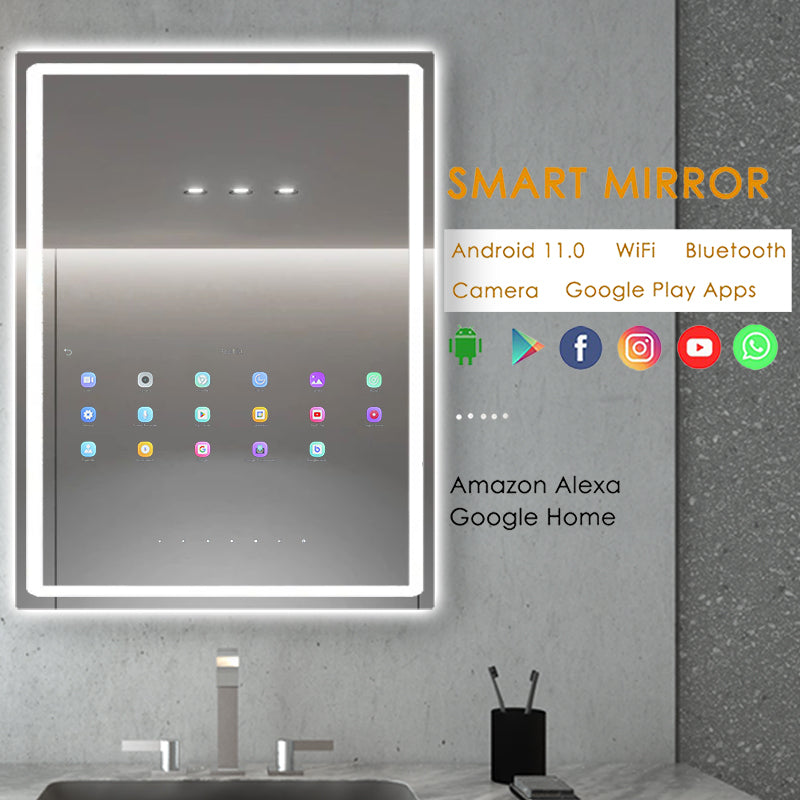 Touch Screen LED Smart Waterproof Magic Mirror