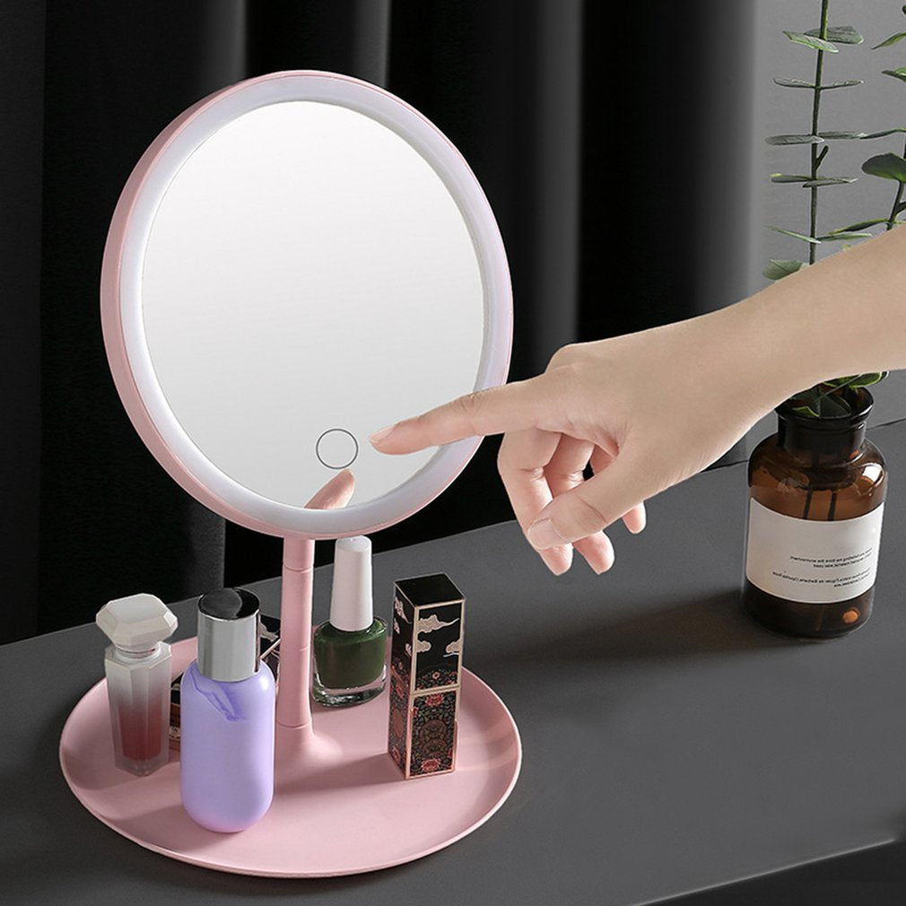 Crystal Clear View Smart Touch LED Makeup Mirror