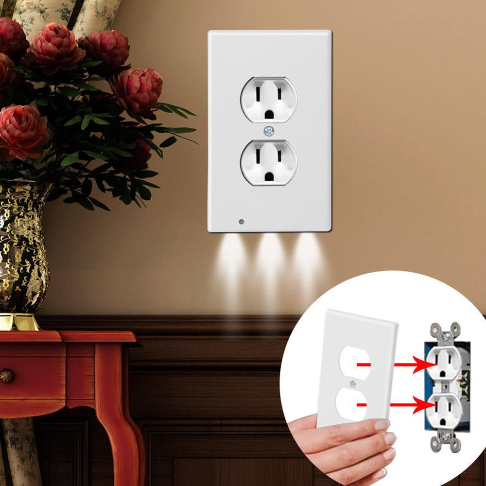 Outlet Cover Wall Plate With Led Night Lights - UTILITY5STORE