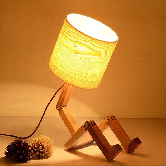 Modern Solid Wood Table Lamp