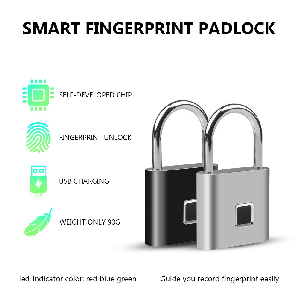 Fingerprint Keyless Rechargeable Door Lock