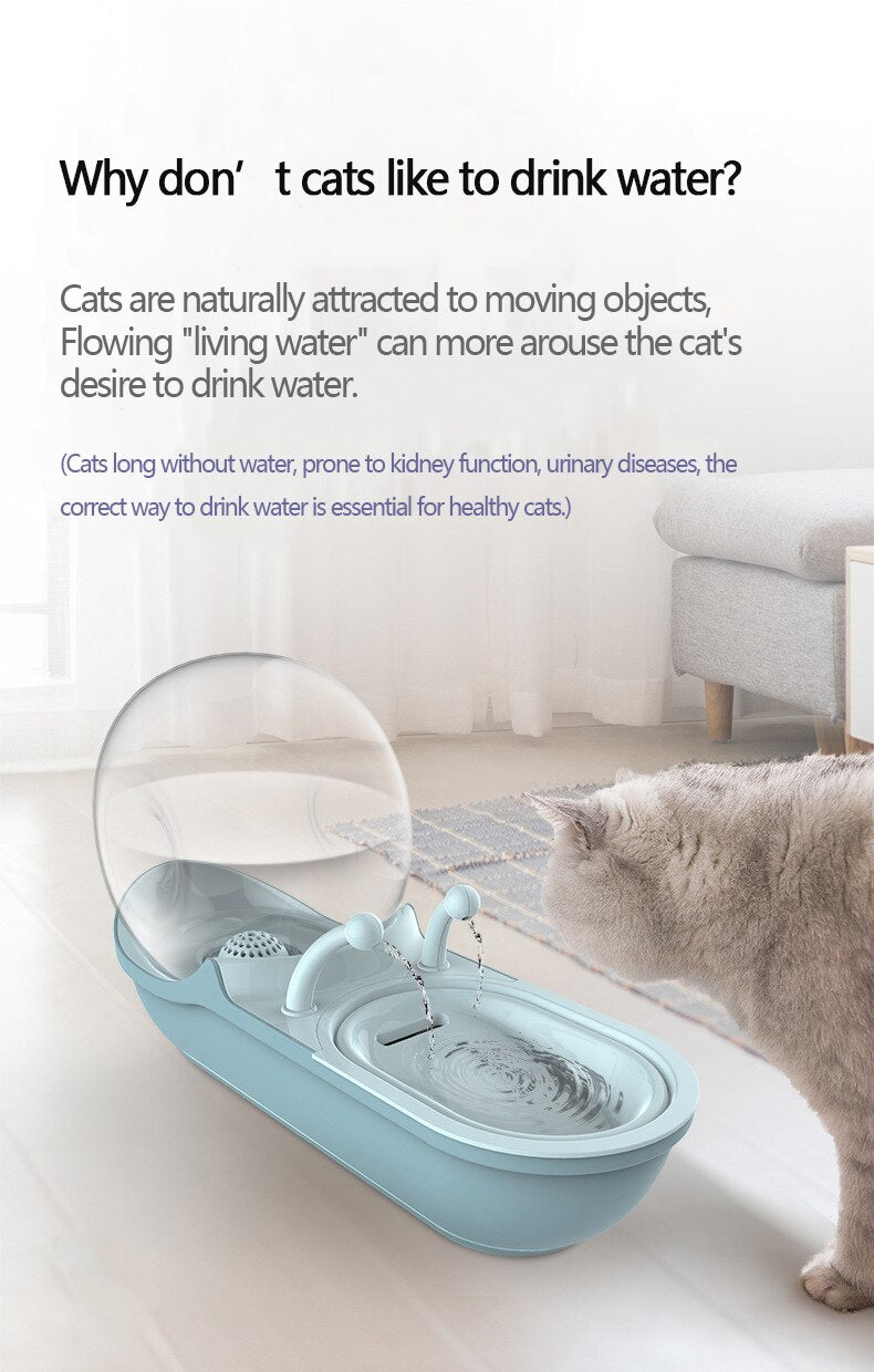 Snail Automatic Pet Water Drinking Fountain - Happy2Cats