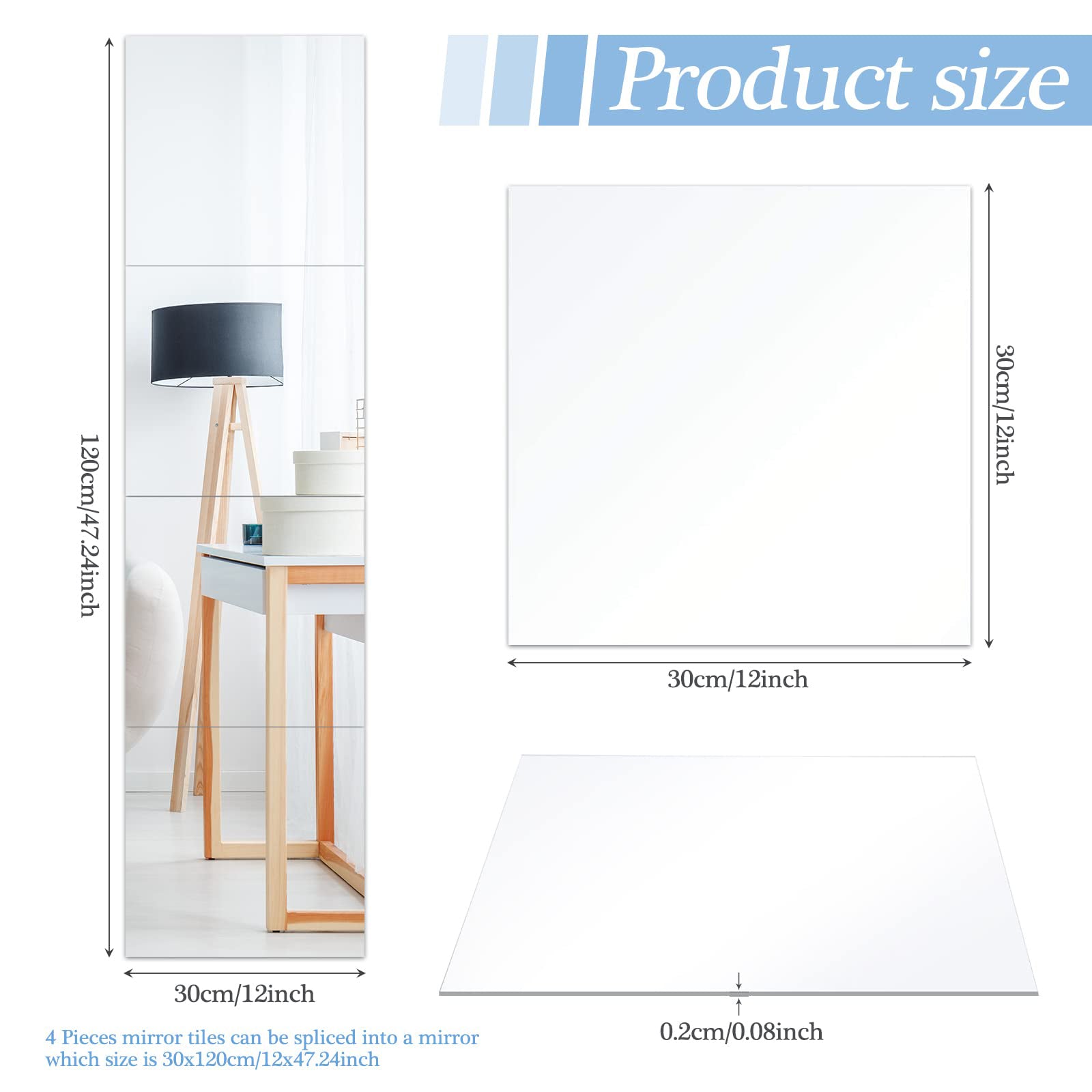 3D Self Adhesive DIY Mirror Wall Sticker - UTILITY5STORE