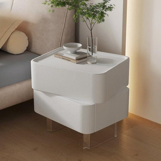 Rotatable Modern Wood Dreamy Night Bedside Table