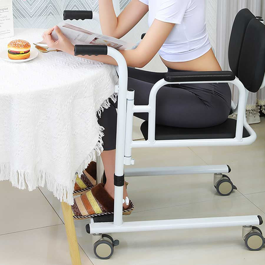 Foot Pedal Lift Hydraulic Adjustable Patient Transfer Chair