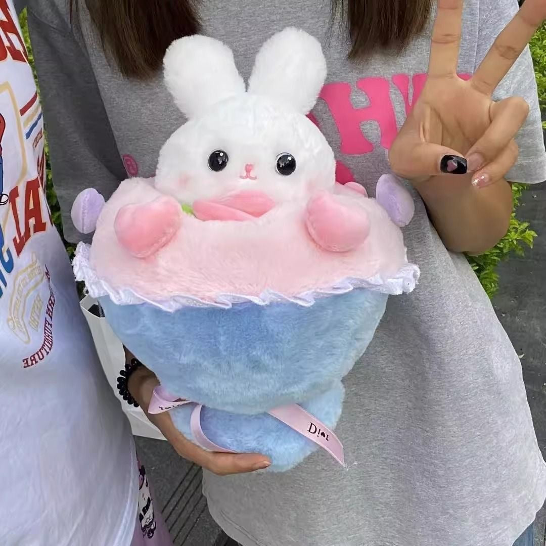 Sweet Bunny Love Affection Plush Bouquet - UTILITY5STORE