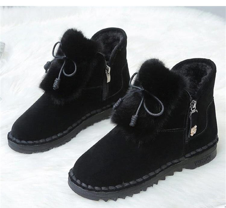 Chunky Padded Women Ankle Snow Boots
