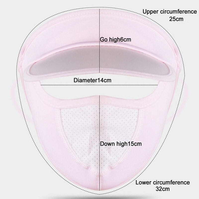 Breathable UV Protection Outdoor Sun Hat Mask