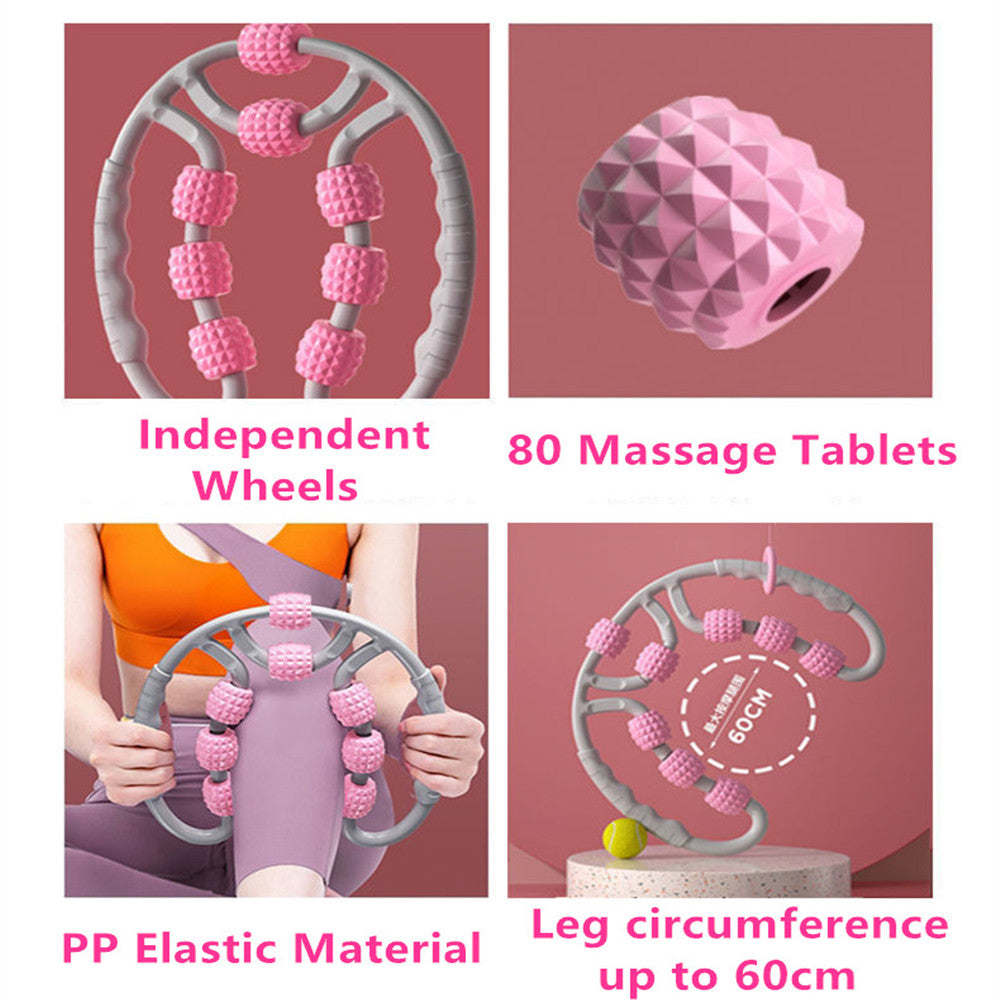 Multi-Wheel Relaxer Leg Clamp Massager