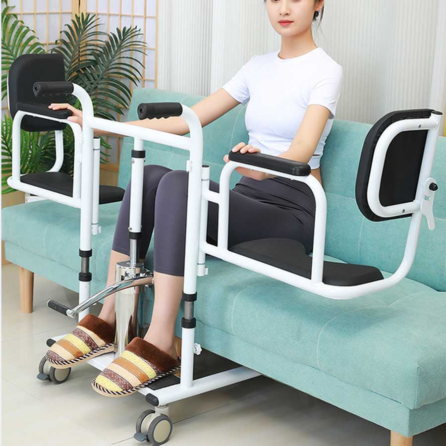 Foot Pedal Lift Hydraulic Adjustable Patient Transfer Chair