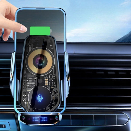 Automatic Magnetic Wireless Charging Car Phone Holder