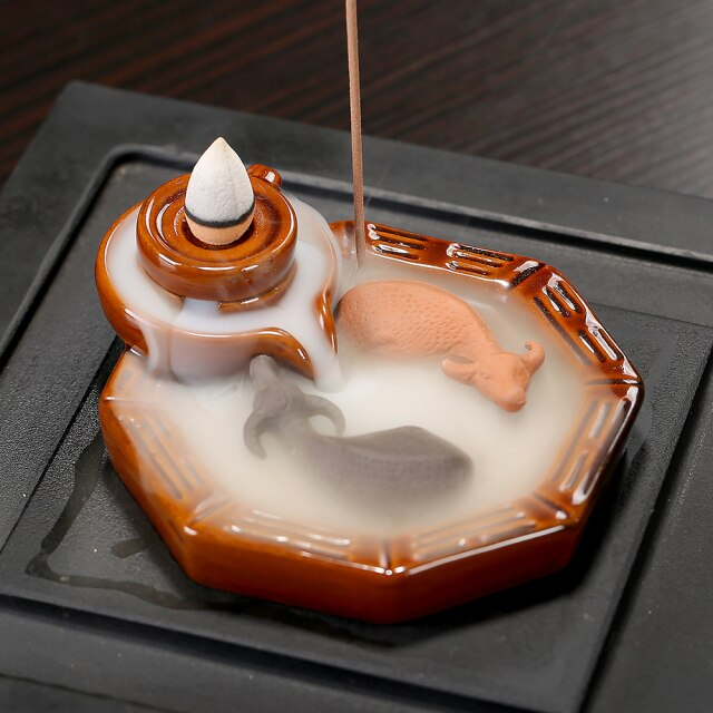 Aromatherapy Creative Ceramic Incense with Stick Holder